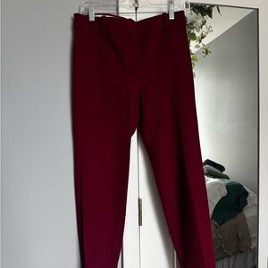 J. Crew Deep Red Cameron Pants